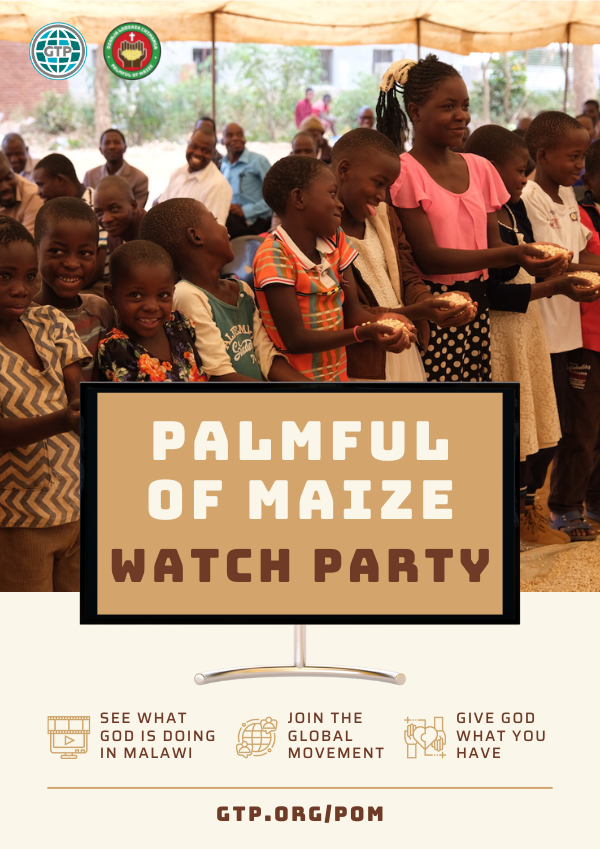 Palmful of Maize Watch Party Poster MailChimp